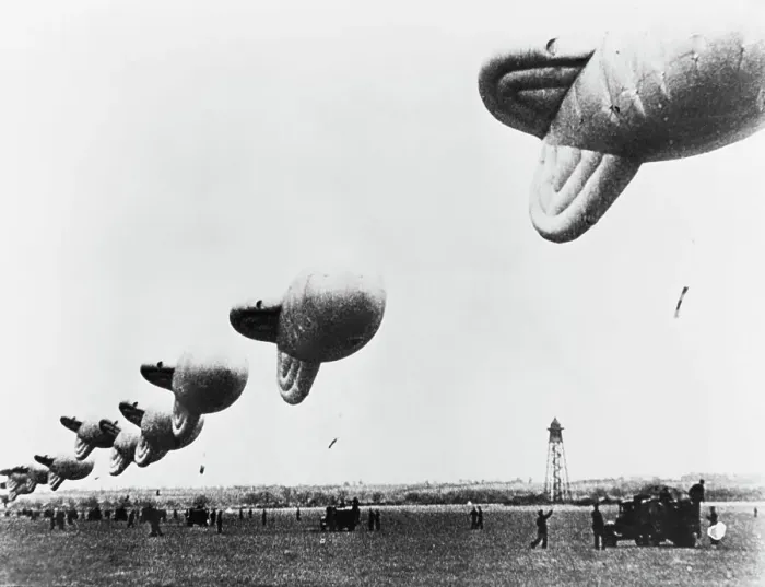 Framed Print : Balloon Barrage Framed Print : Balloon Barrage