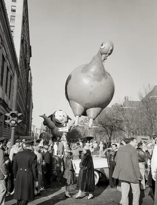 Framed Print : Balloon Being Led Down Street In Parade Framed Print : Balloon Being Led Down Street In Parade