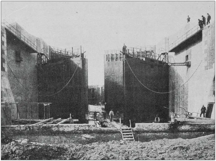 Framed Print : Baltic Canal Gate Construction Framed Print : Baltic Canal Gate Construction
