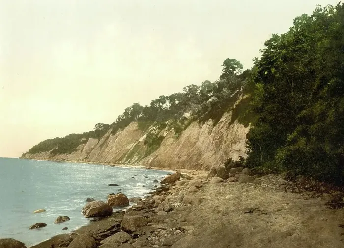 Framed Print : The Baltic Sea coast near Warnick in the Koenigsberg area, East Prussia, formerly Germany, today Kaliningrad, Russia, Historic, photochrome print from the 1890s Framed Print : The Baltic Sea coast near Warnick in the Koenigsberg area, East Prussia, formerly Germany, today Kaliningrad, Russia, Historic, photochrome print from the 1890s