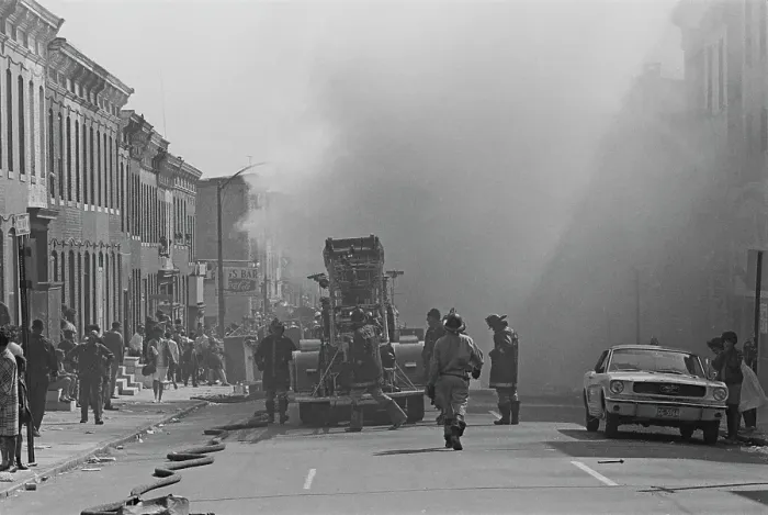 Framed Print : Baltimore Riots