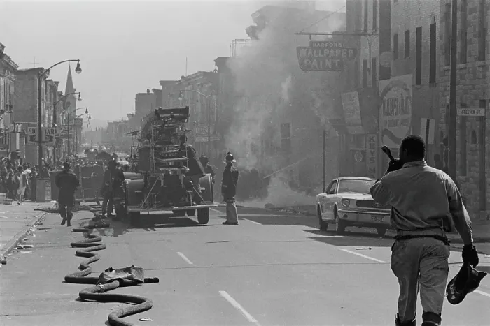 Framed Print : Baltimore Riots