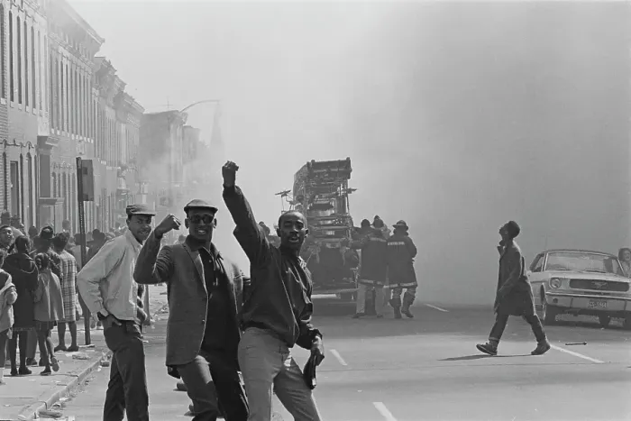 Framed Print : Baltimore Riots