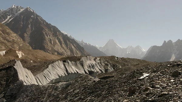 Baltoro glacier with Gasherbrum IV in the background, Karakorum Range