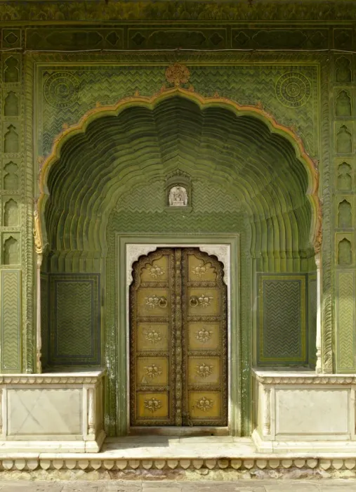 Framed Print : Bamboo Door Framed Print : Bamboo Door