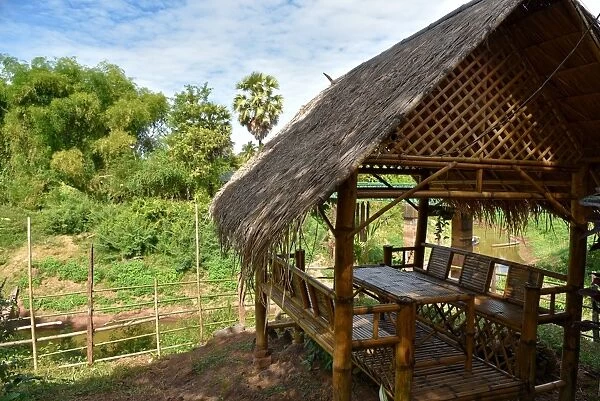 bamboo hut Champasak Laos