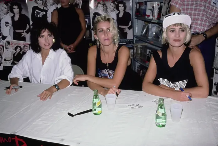 Framed Print : Bananarama During In-Store Signing, 1987 Framed Print : Bananarama During In-Store Signing, 1987