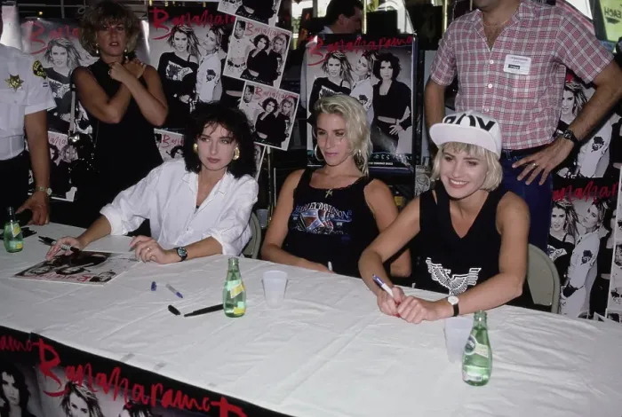 Framed Print : Bananarama During In-Store Signing, 1987 Framed Print : Bananarama During In-Store Signing, 1987