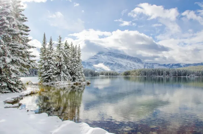Framed Print : Banff National Park in winter