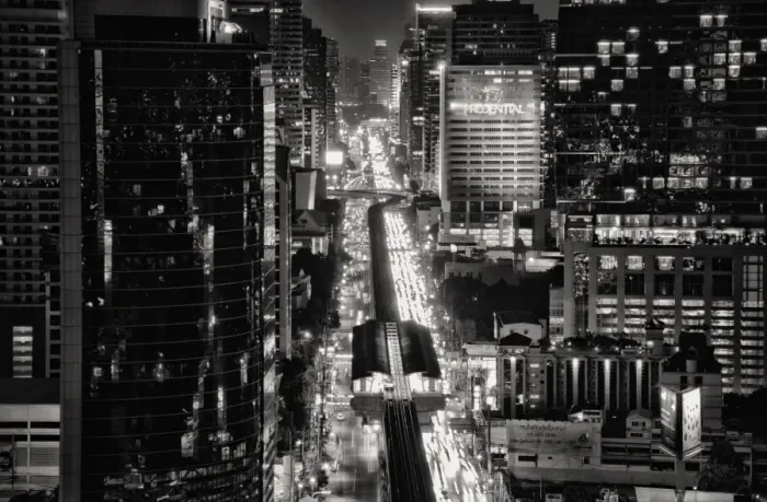 Framed Print : Bangkok black and white Framed Print : Bangkok black and white