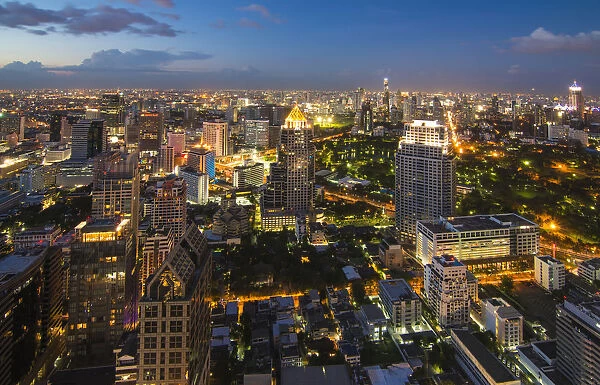Bangkok city night view, Thailand