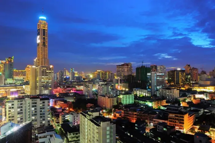 Framed Print : Bangkok cityscape, Thailand
