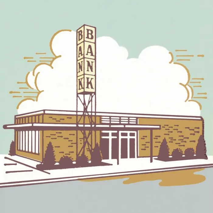 Framed Print : Bank Building Framed Print : Bank Building