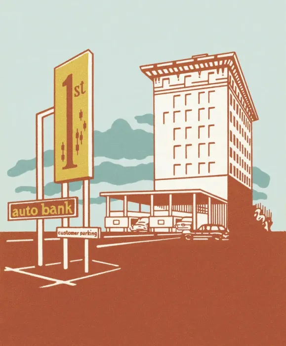 Framed Print : Bank Building Framed Print : Bank Building