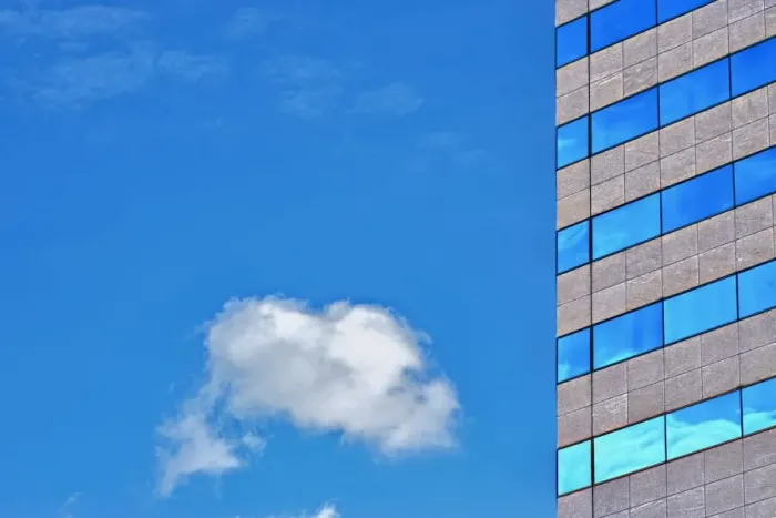 Framed Print : Bank and Cloud Framed Print : Bank and Cloud