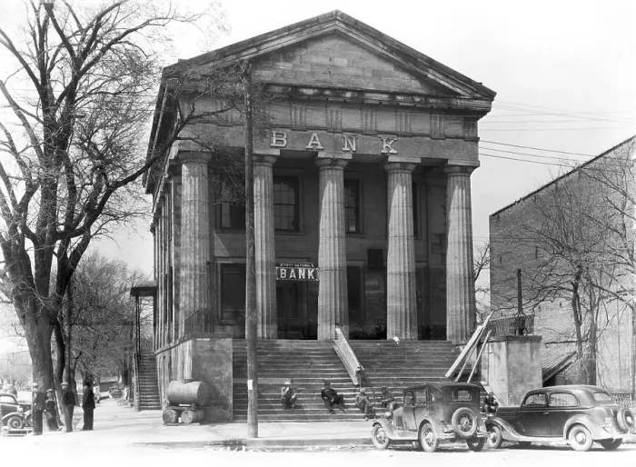 Framed Print : Bank Exterior Framed Print : Bank Exterior