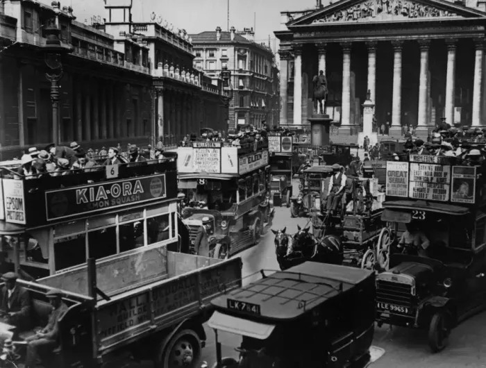 Framed Print : Bank Traffic
