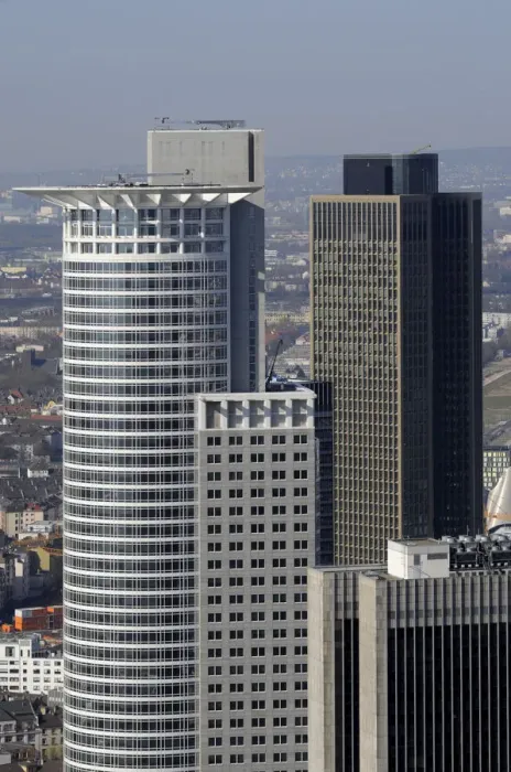 Framed Print : Banking district, Frankfurt am Main, Hesse, Germany, Europe