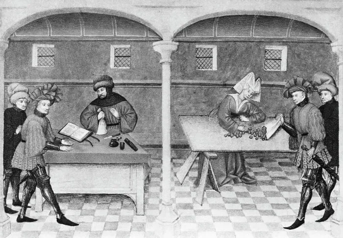 Framed Print : Banking Operations in the 15 Century Framed Print : Banking Operations in the 15 Century