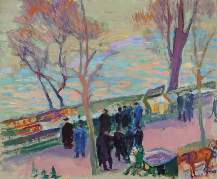 Framed Print : Banks Of The Seine Framed Print : Banks Of The Seine