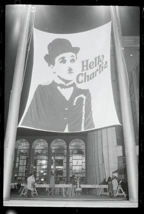 Framed Print : Banner of Charlie Chaplin's Little Tramp Framed Print : Banner of Charlie Chaplin's Little Tramp