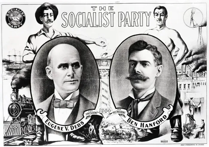 Framed Print : Banner For Socialist Party Of 1904 Framed Print : Banner For Socialist Party Of 1904
