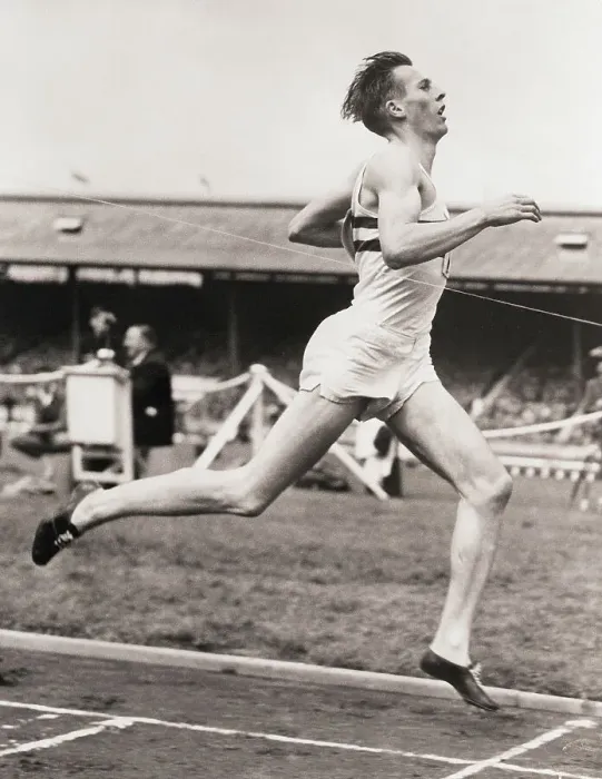 Framed Print : Bannister Winning the One Mile Race Framed Print : Bannister Winning the One Mile Race