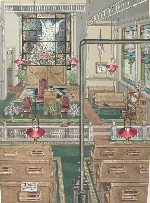 Framed Print : Baptist Church