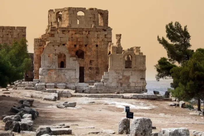 Framed Print : The Baptistry, The Church of Saint Simeon Stylites, Syria Framed Print : The Baptistry, The Church of Saint Simeon Stylites, Syria