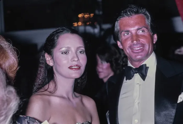 Framed Print : Barbara Carrera & George Hamilton Framed Print : Barbara Carrera & George Hamilton