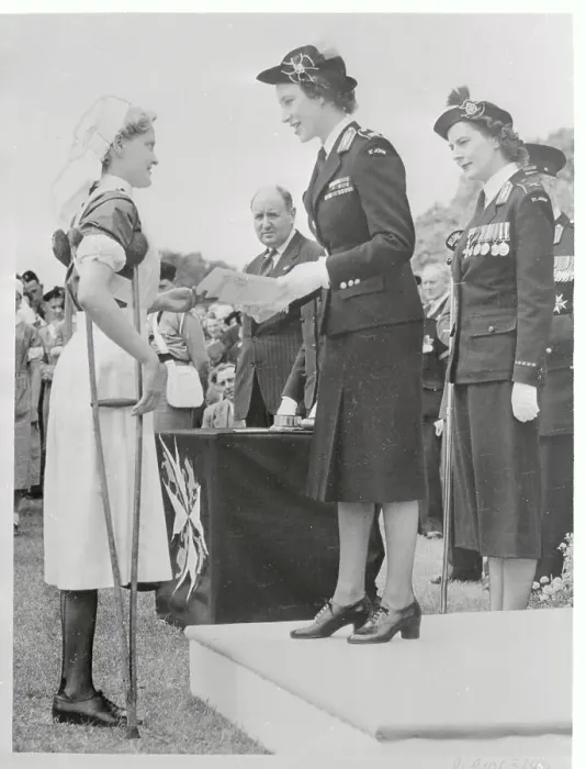 Framed Print : Barbara Goodyear with Princess Margaret Framed Print : Barbara Goodyear with Princess Margaret