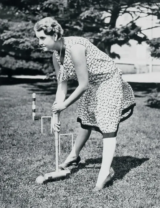Framed Print : Barbara Hutton Playing Croquet Framed Print : Barbara Hutton Playing Croquet