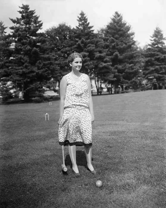 Framed Print : Barbara Hutton Playing Croquet Framed Print : Barbara Hutton Playing Croquet