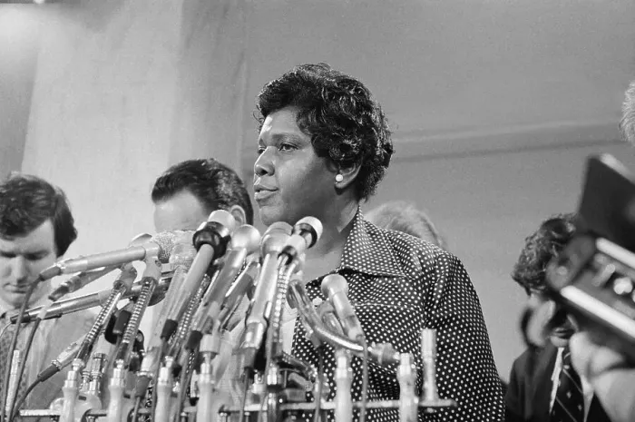 Framed Print : Barbara Jordan Talking To Press;Headshot Framed Print : Barbara Jordan Talking To Press;Headshot