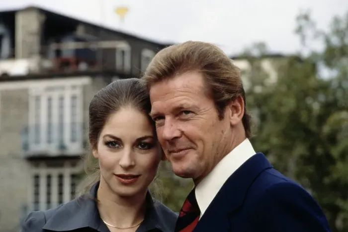 Framed Print : Barbara Kellerman And Roger Moore