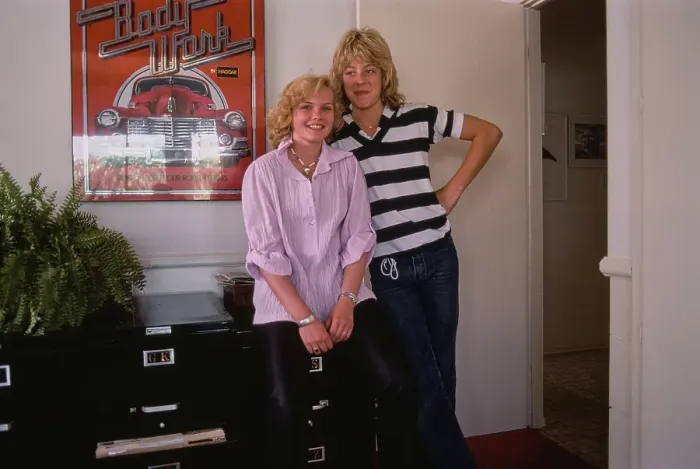 Framed Print : Barbara May & Leif Garrett