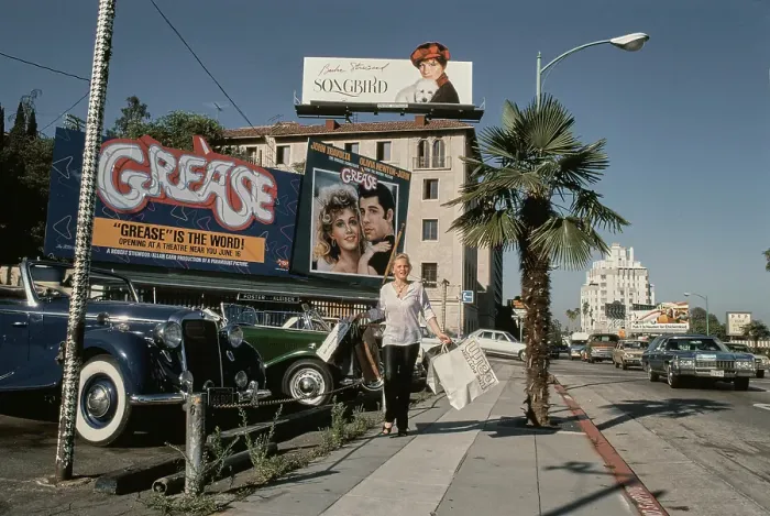 Framed Print : Barbara May On Sunset Boulevard, 1978