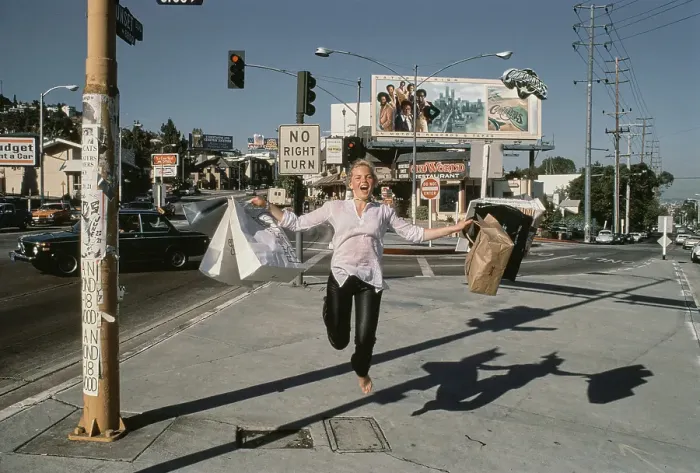 Framed Print : Barbara May On Sunset Boulevard, 1978 Framed Print : Barbara May On Sunset Boulevard, 1978