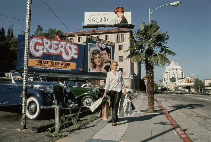Framed Print : Barbara May On Sunset Boulevard, 1978 Framed Print : Barbara May On Sunset Boulevard, 1978