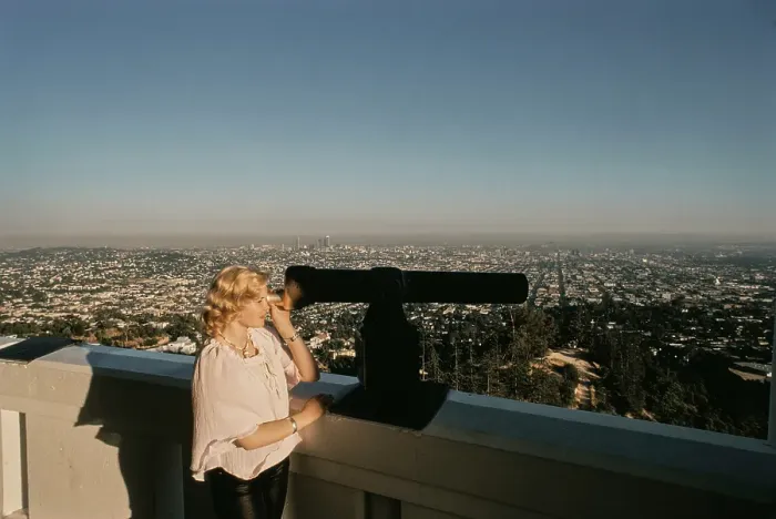 Framed Print : Barbara May Visits The Griffith Observatory, 1978