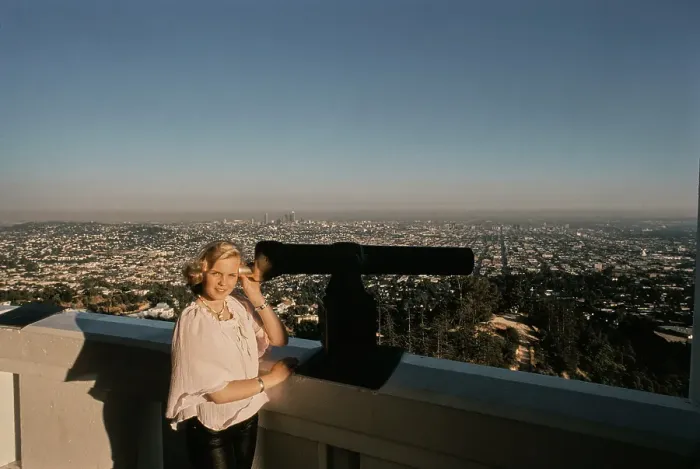 Framed Print : Barbara May Visits The Griffith Observatory, 1978 Framed Print : Barbara May Visits The Griffith Observatory, 1978