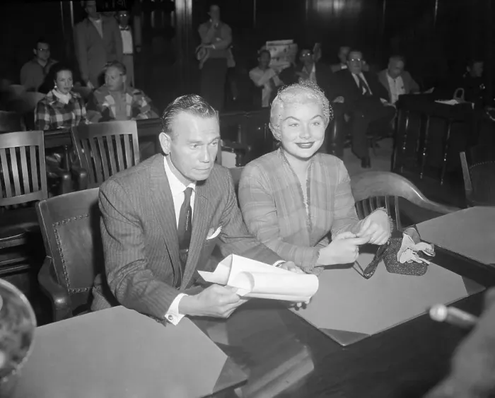 Framed Print : Barbara Payton Arraigned