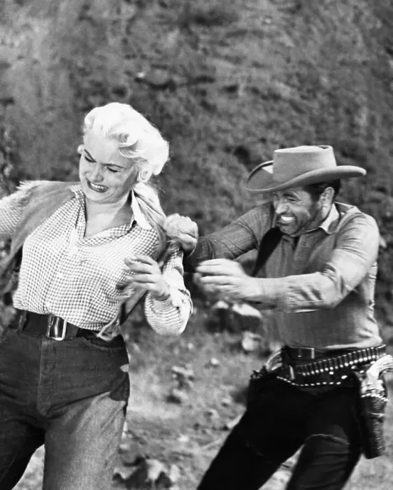 Framed Print : Barbara Payton and Tom Neal in Scenes from The Great Jesse James Raid Framed Print : Barbara Payton and Tom Neal in Scenes from The Great Jesse James Raid
