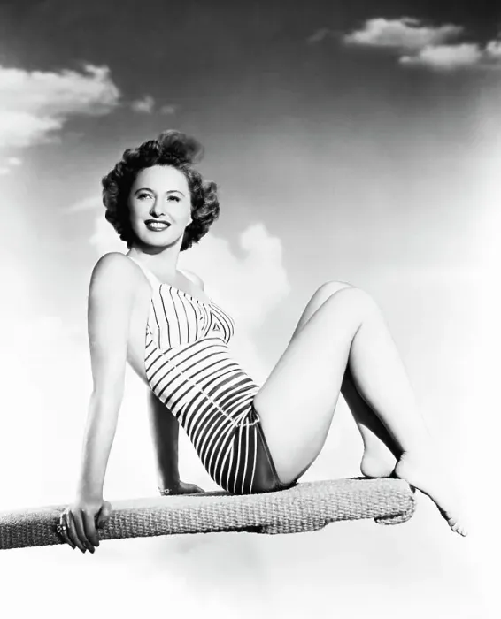 Framed Print : Barbara Stanwyck In Bathing Suit Framed Print : Barbara Stanwyck In Bathing Suit