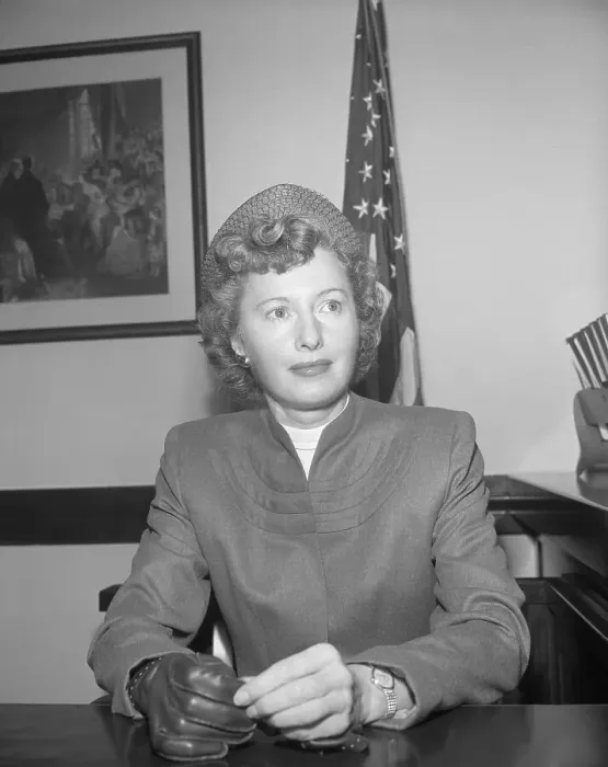 Framed Print : Barbara Stanwyck at Desk
