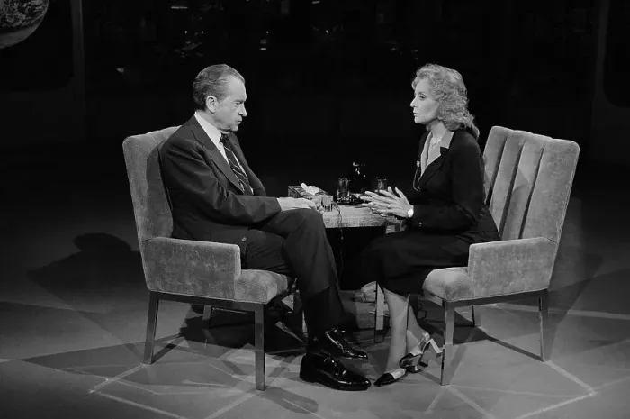 Framed Print : Barbara Walters Interviewing Richard Nixon Framed Print : Barbara Walters Interviewing Richard Nixon