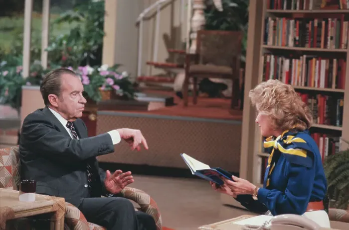 Framed Print : Barbara Walters Interviewing Richard Nixon Framed Print : Barbara Walters Interviewing Richard Nixon