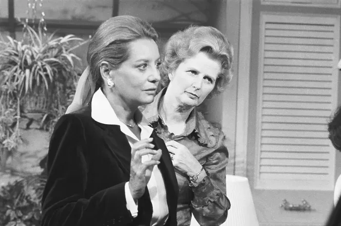 Framed Print : Barbara Walters and Margaret Thatcher Framed Print : Barbara Walters and Margaret Thatcher
