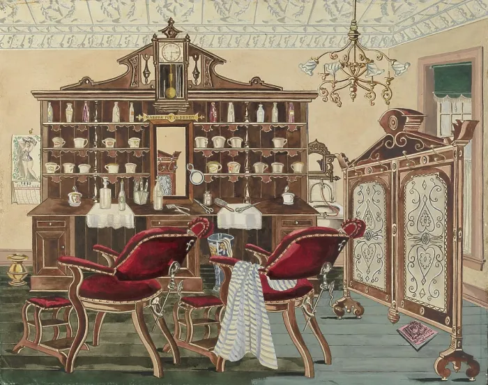 Framed Print : Barber Shop Framed Print : Barber Shop