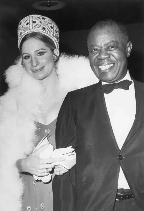 Framed Print : Barbra Streisand and Louis Armstrong at Premiere of Hello, Dolly Framed Print : Barbra Streisand and Louis Armstrong at Premiere of Hello, Dolly
